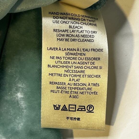 Pilcro Anthropolgie crushed velvet sea foam color button down shirt size 4 - Picture 12 of 14